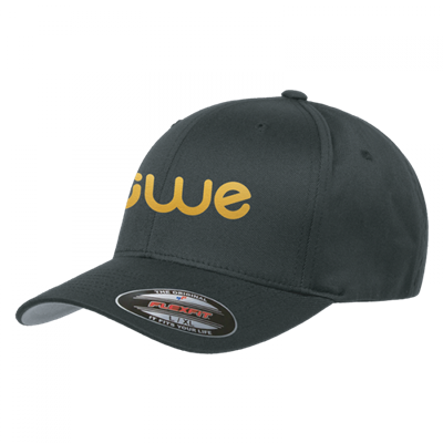 UWE Gold Logo Black Flexfit Hat