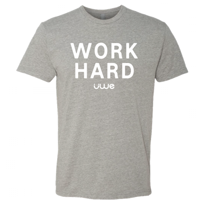 Work Hard Gray Crew